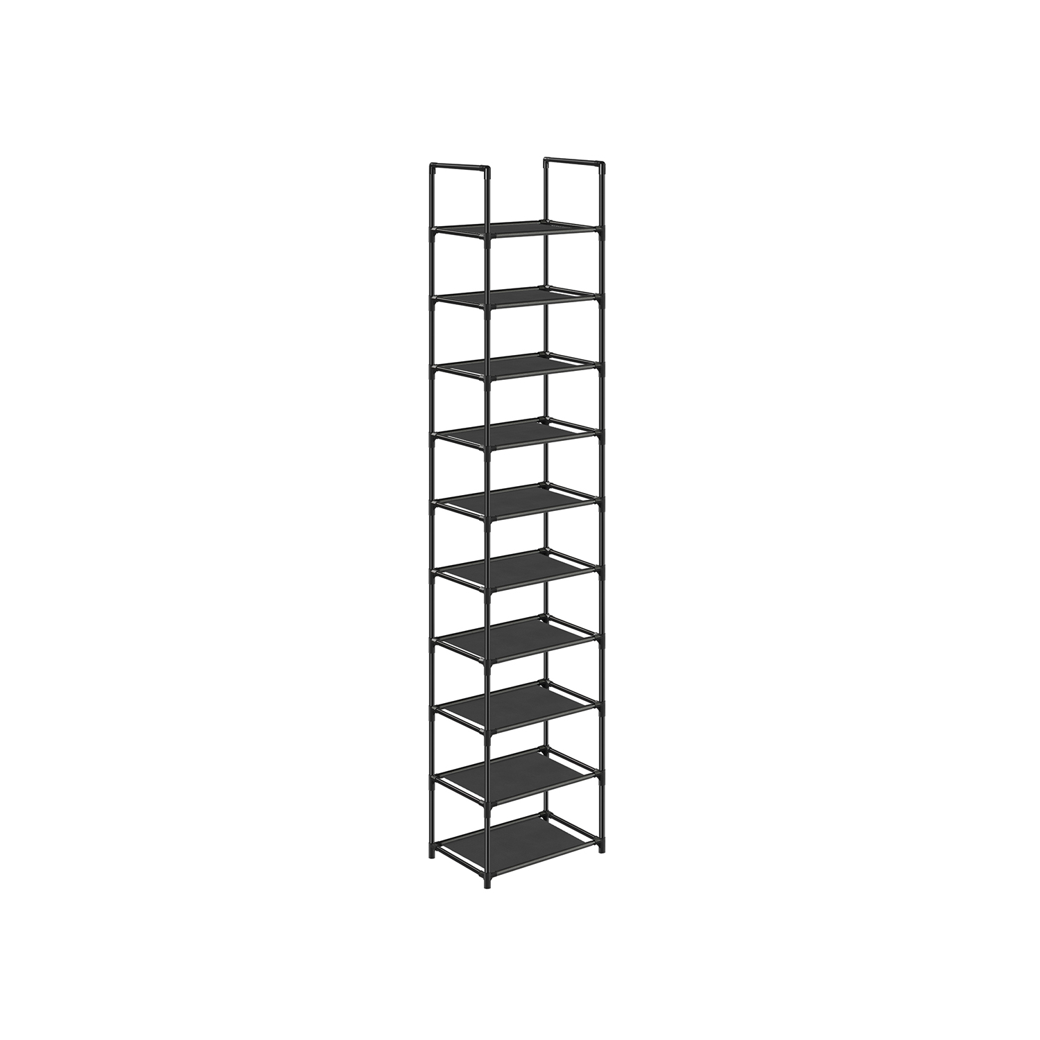 Kenkäteline Songmics, 33 x 33 x 173 cm, 10-tasoinen, musta