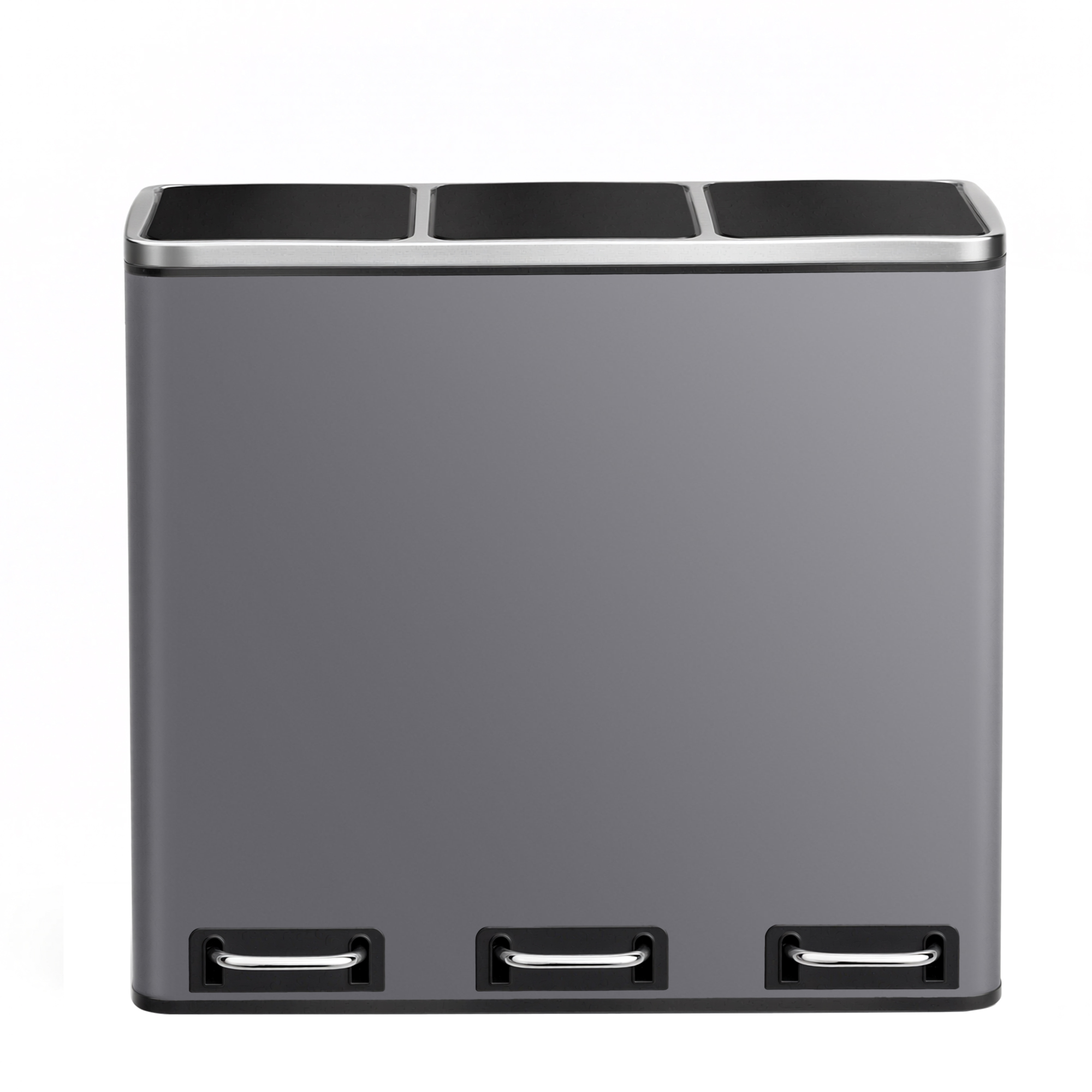Roskakori Songmics, 3 x 18 l, soft close, mattaharmaa