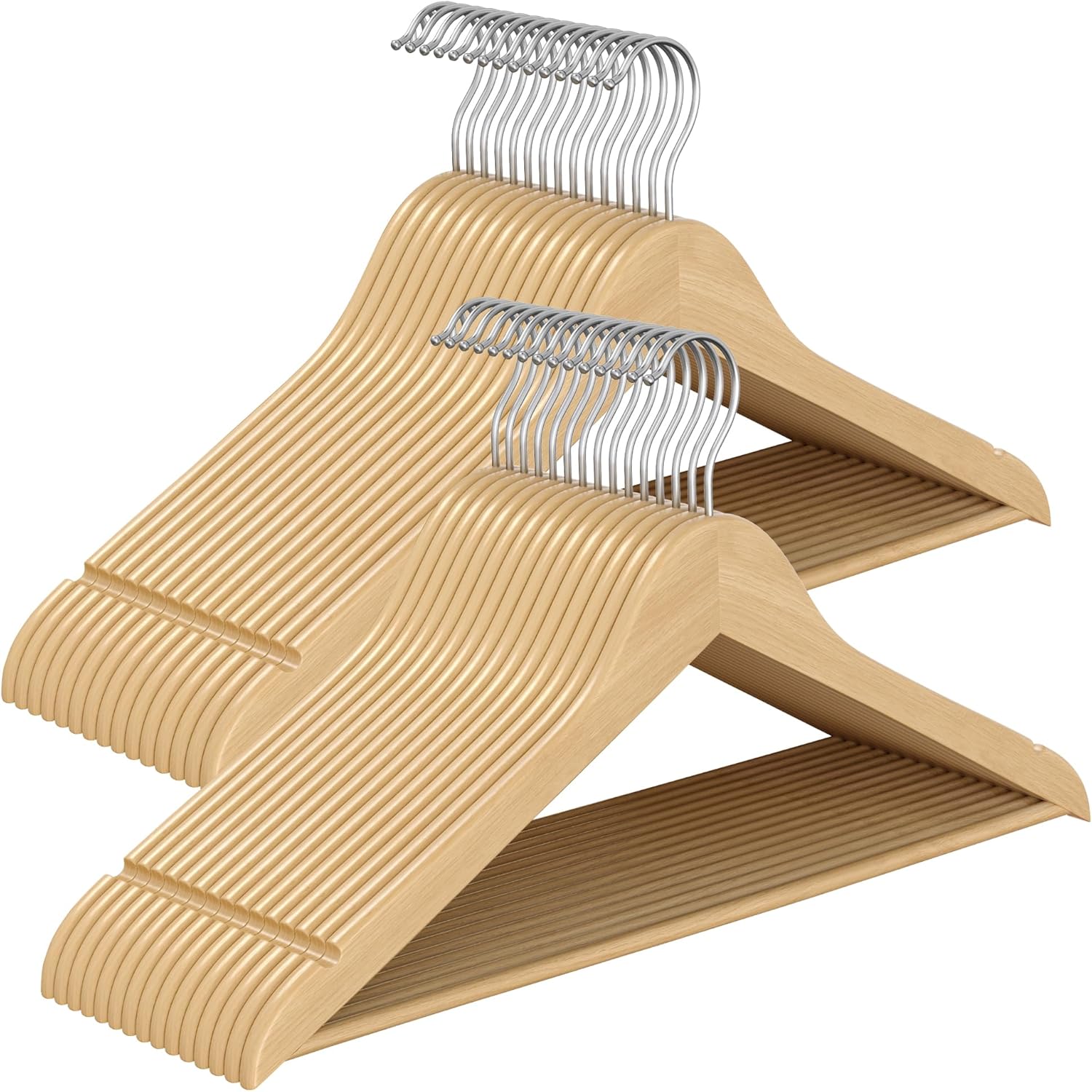 Henkari Songmics, 30kpl, 43 x 21 cm, 360° kääntyvä koukku, ruskea