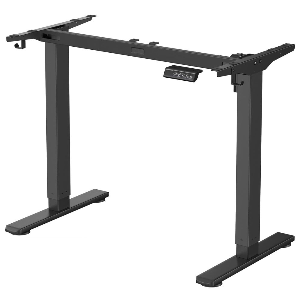 Sähköpöydän runko Vasagle, 58.5 x (80-150) x (72-118) cm, korkeussäädettävä, muistitoiminto, musta