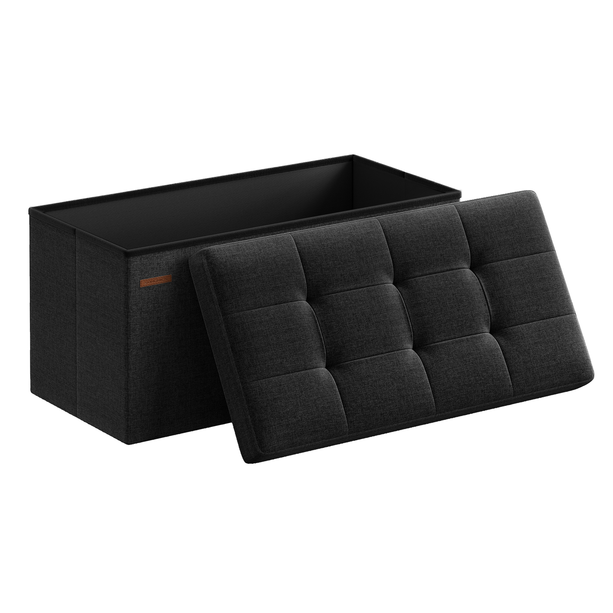Säilytysrahi Songmics, 76 cm, kokoontaitettava, musta