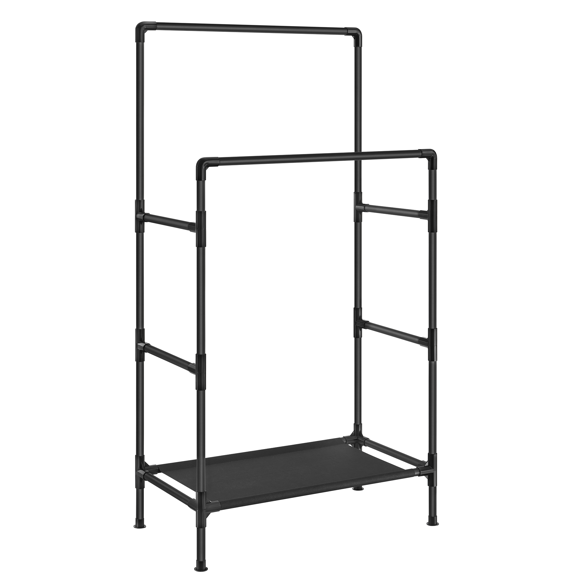 Vaaterekki Songmics, 83 x 45 x 157 cm, säilytyshylly, musta