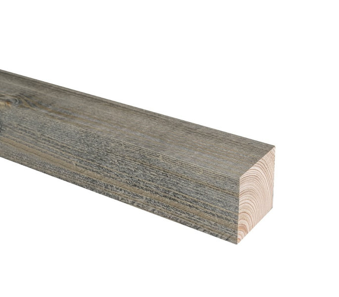 Mitallistettu puutavara JR-Wood, 48x48x5400, homesuojattu, musta