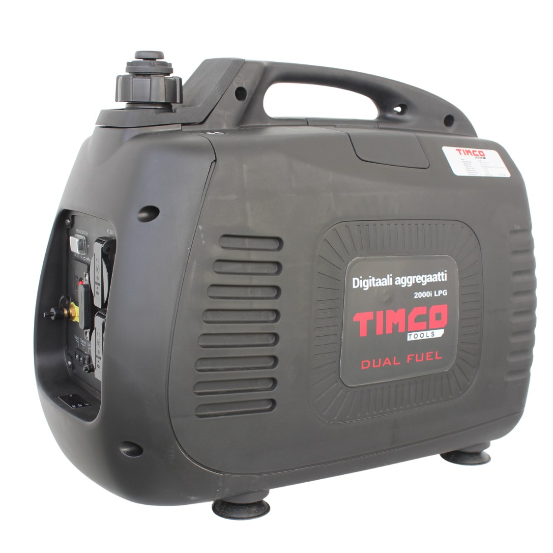 Aggregaatti Timco 2000i Dual Fuel, sis. 2 USB-liitäntää