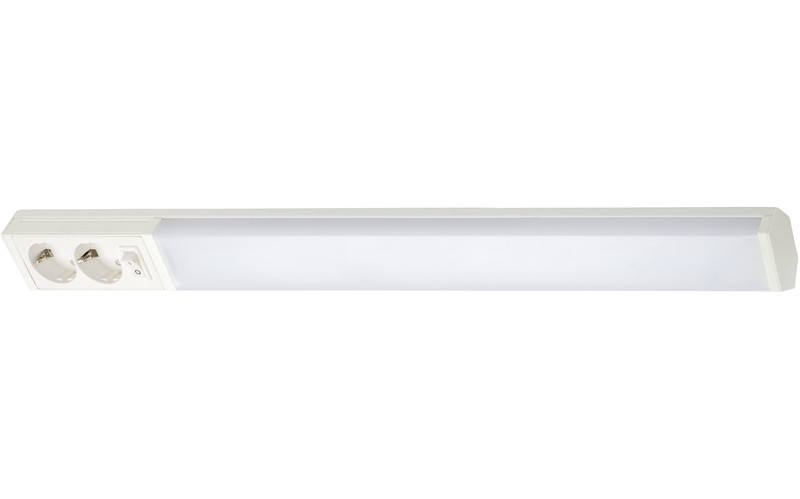Työpistevalaisin Airam Handy, 750 mm, IP21, 11W, 3000/4000K, pistorasioilla, valkoinen