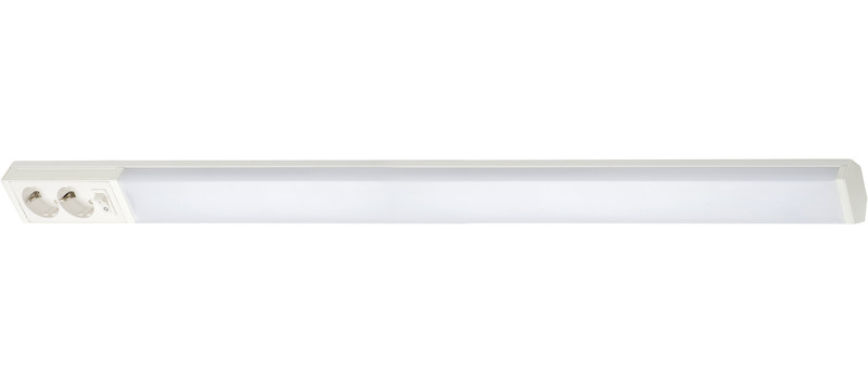 Työpistevalaisin Airam Handy, 1100 mm, IP21, 14W, 3000/4000K, pistorasioilla, valkoinen