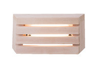 Saunavalaisin Airam Saunaled Hor, 322x186mm, IP65, 8W, 2700K, 500lm, himmennettävä, tervaleppä