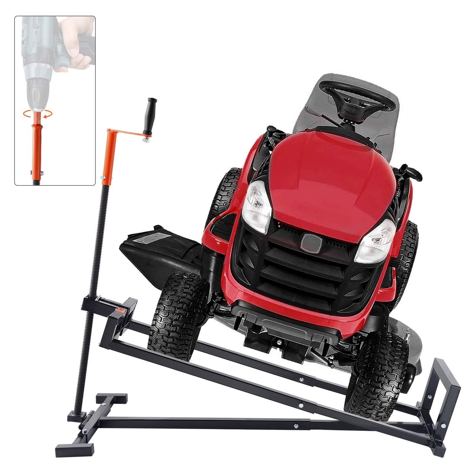 Ajoleikkurin huoltonostin North Craft SX2800, 399kg, 1.2x0.5m, Musta