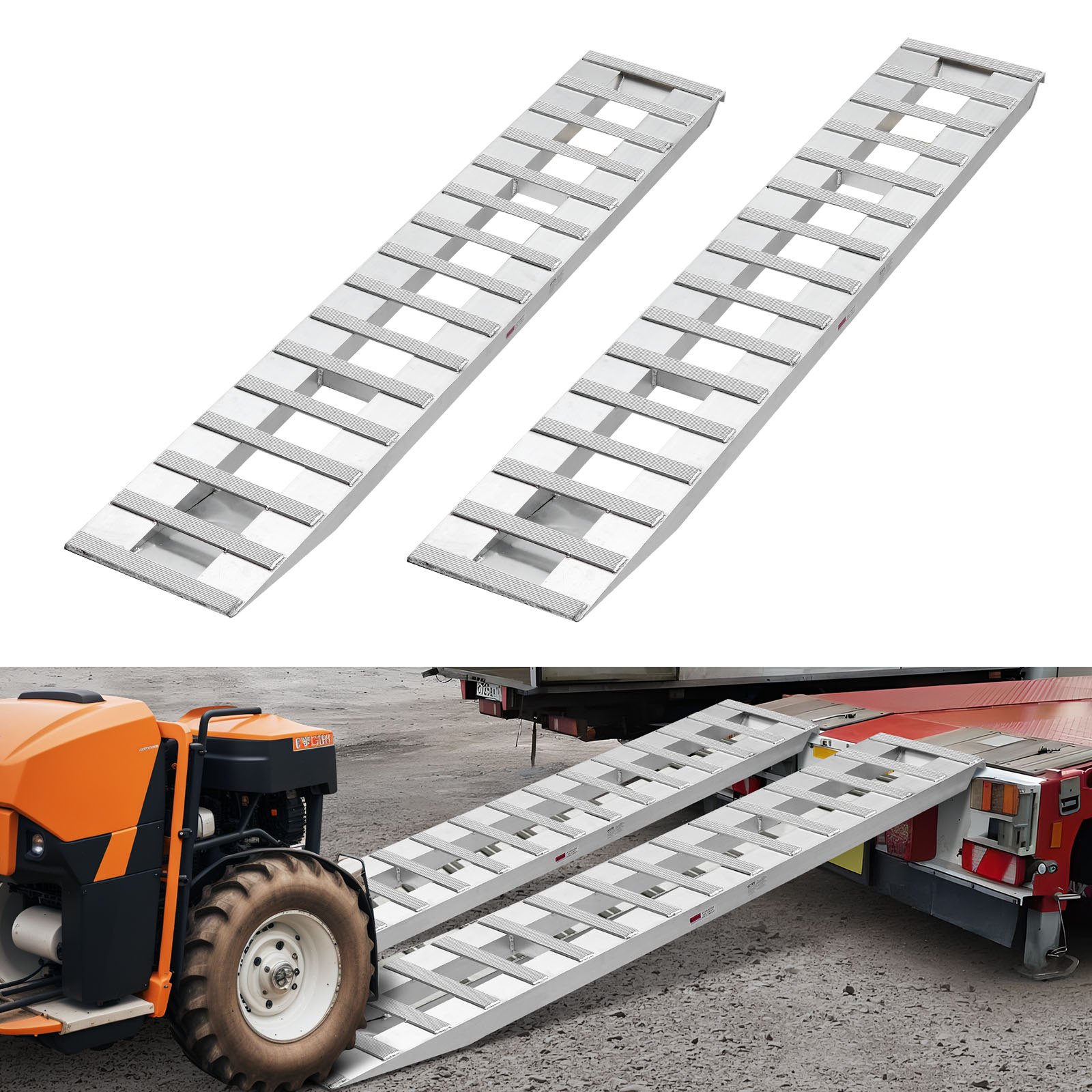 Ajoramppipari North Craft, 2 kpl, 2400x380 mm, Alumiini, Anti-slip, 2721.6 kg, Hopea