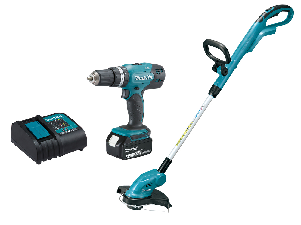 Akkukonesarja Makita LXT Combokit DLX2114S, 2 konetta, 18V, 3.0Ah akulla