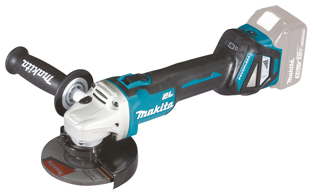 Akkukulmahiomakone Makita LXT DGA511Z, 125mm, 18V, ilman akkua