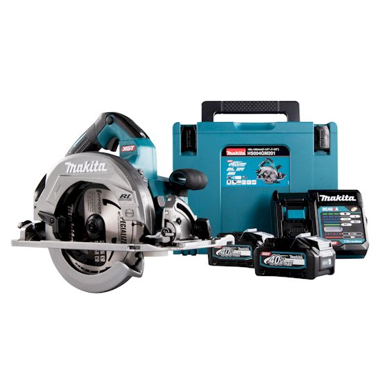 Akkupyörösaha Makita XGT HS004GM201, Ø190mm, 40V, 2x4.0Ah akuilla + Makpac