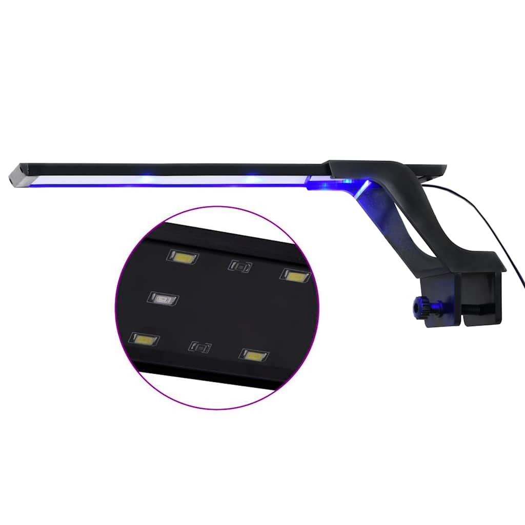 Akvaarion LED-valo kiinnittimillä 35-55 cm valkoinen