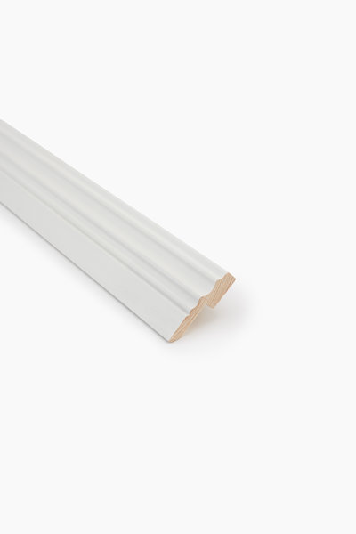 Jalkalista Jokiwood Koriste, 21x70x3200, Valkoinen, Johtoura