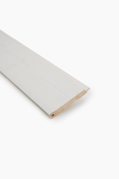 Sisustuspaneeli Jokiwood, STS4 14x120x2370, Kuusi, Valkovahattu, Päätypontattu