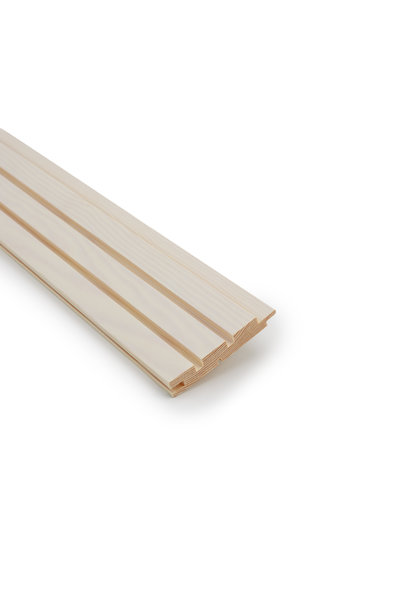 Rimapaneeli Jokiwood, 2-Valeura 15x95x2370, Mänty, Valkolakattu, Päätypontattu