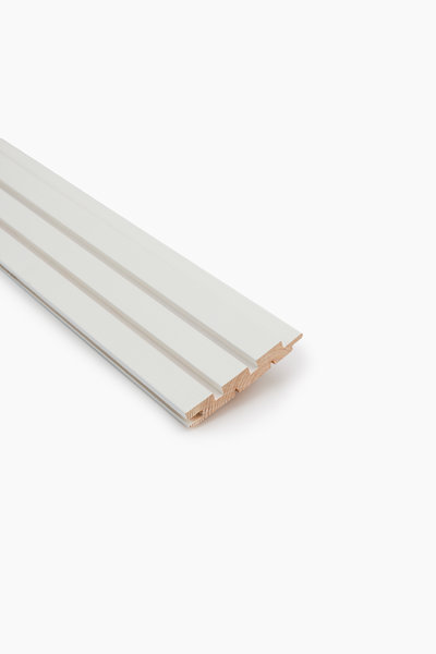 Rimapaneeli Jokiwood, 2-Valeura 15x95x2370, Mänty, Valkoinen, Päätypontattu
