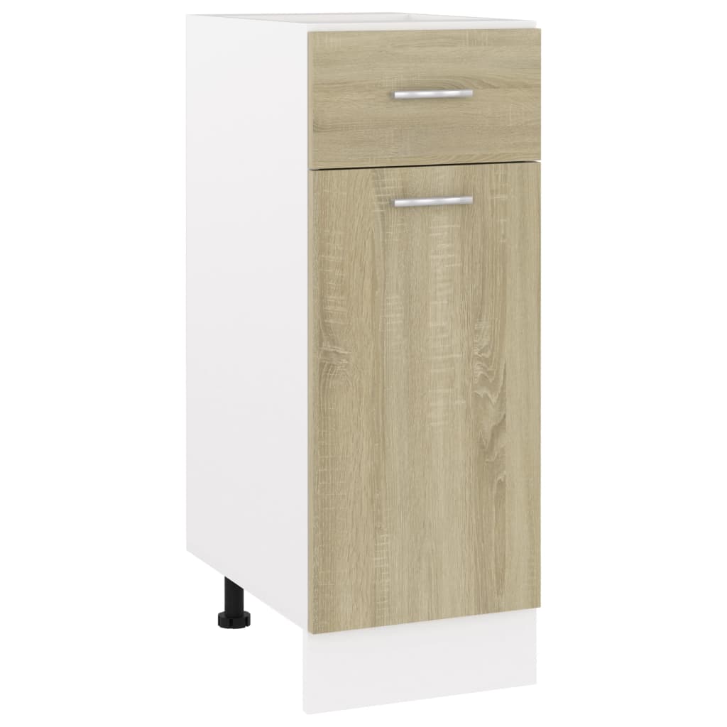 Alalipastokaappi sonoma-tammi 30x46x81,5 cm lastulevy