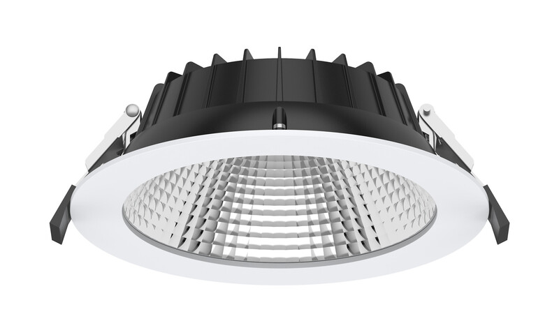 Alasvalo Airam Compact XL, 170mm, 3350lm, 24W, IP54, 3CCT valkoinen