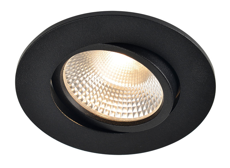 Alasvalo Airam Tilt, himmennettävä, IP65, 5W, 500lm, 3000K, musta