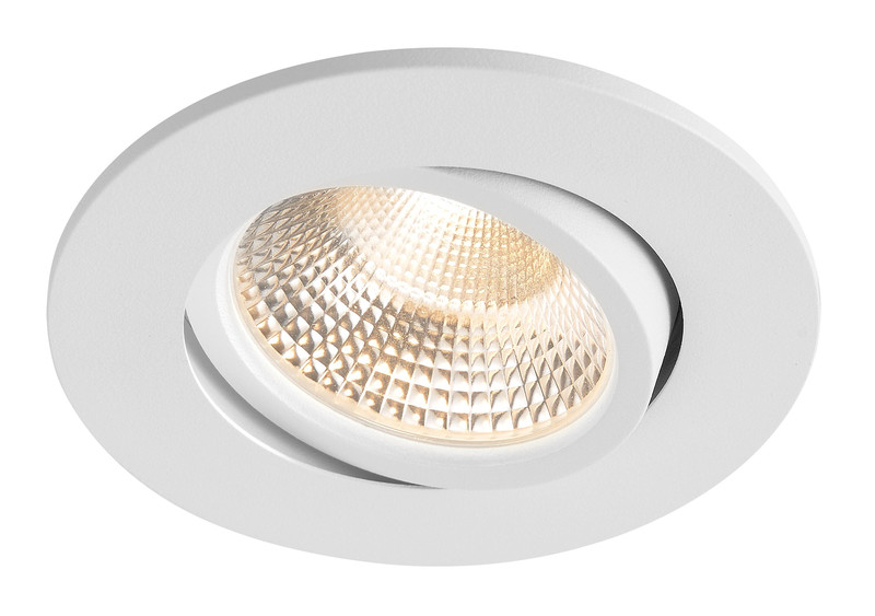 Alasvalo Airam Tilt, himmennettävä, IP65, 5W, 500lm, 3000K, valkoinen