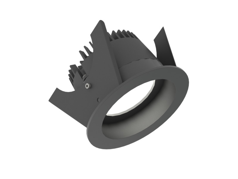 Alasvalo Illuxtron Fluxe, Ø75mm, HV-FD, 800lm, 3000K, 80°, musta