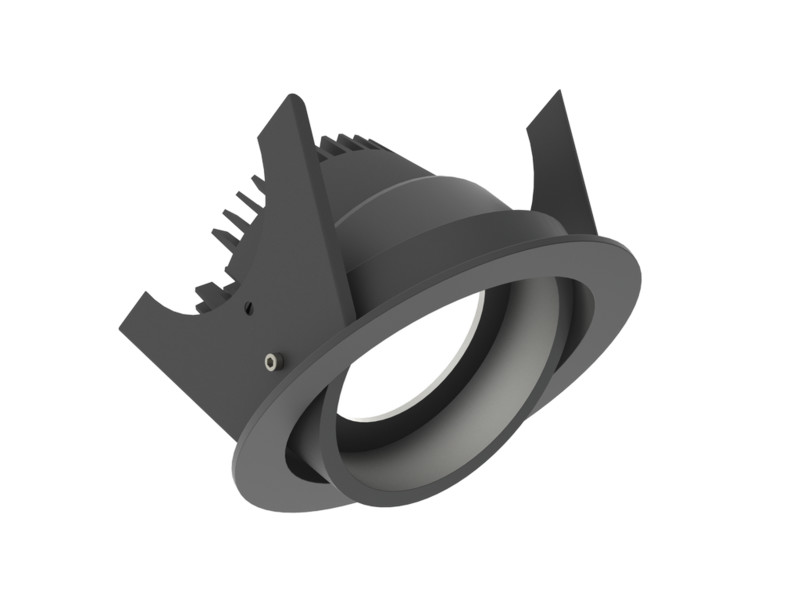 Alasvalo Illuxtron Fluxe, Ø90mm, HV-FD, adj, 800lm, 3000K, 80°, musta