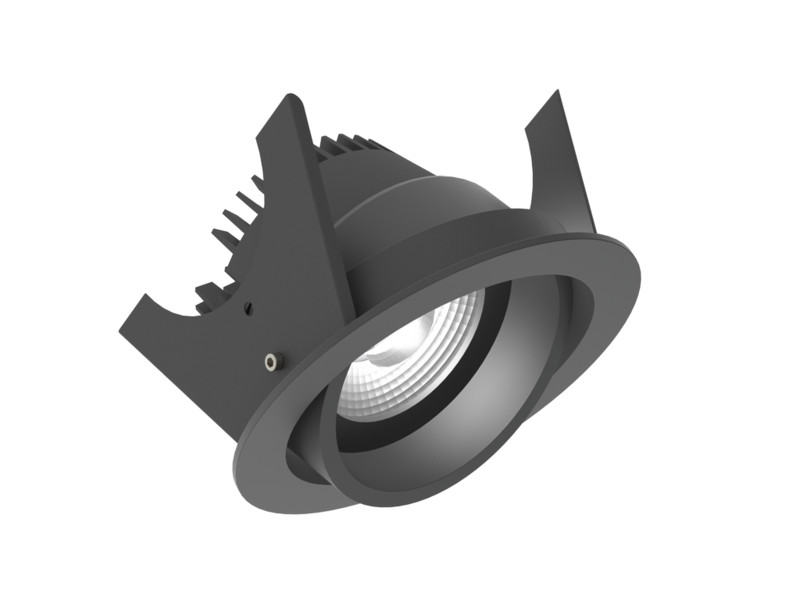 Alasvalo Illuxtron Strada, Ø75mm, HV-FD, 800lm, 3000K, 40°, musta/musta