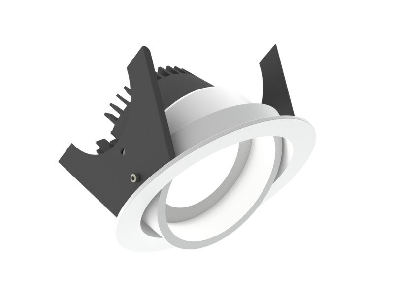 Alasvalo Illuxtron Fluxe, Ø90mm, HV-FD, adj, 800lm, 4000K, 80°, valkoinen
