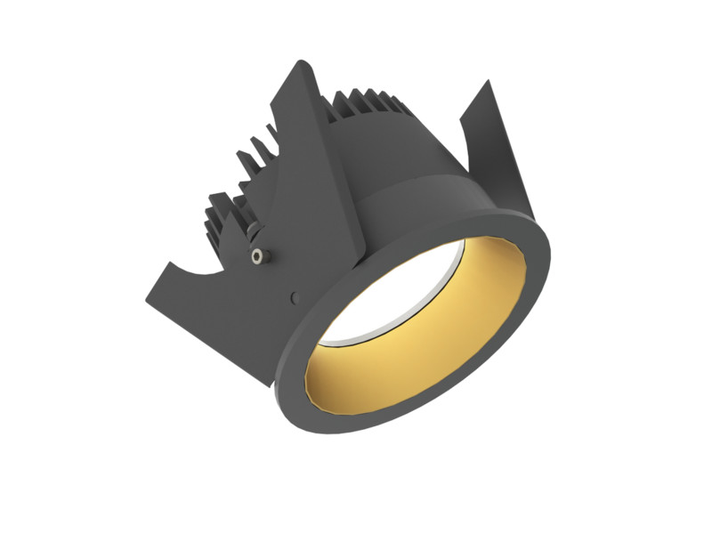 Alasvalo Illuxtron Strada, Ø75mm, HV-FD, 800lm, 3000K, 80°, musta/kulta