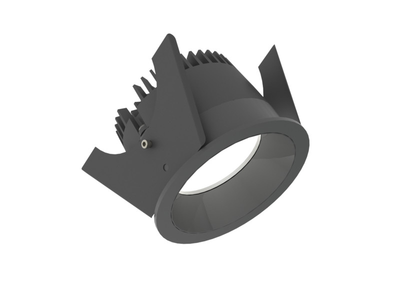 Alasvalo Illuxtron Strada, Ø75mm, HV-FD, 800lm, 3000K, 80°, musta/musta