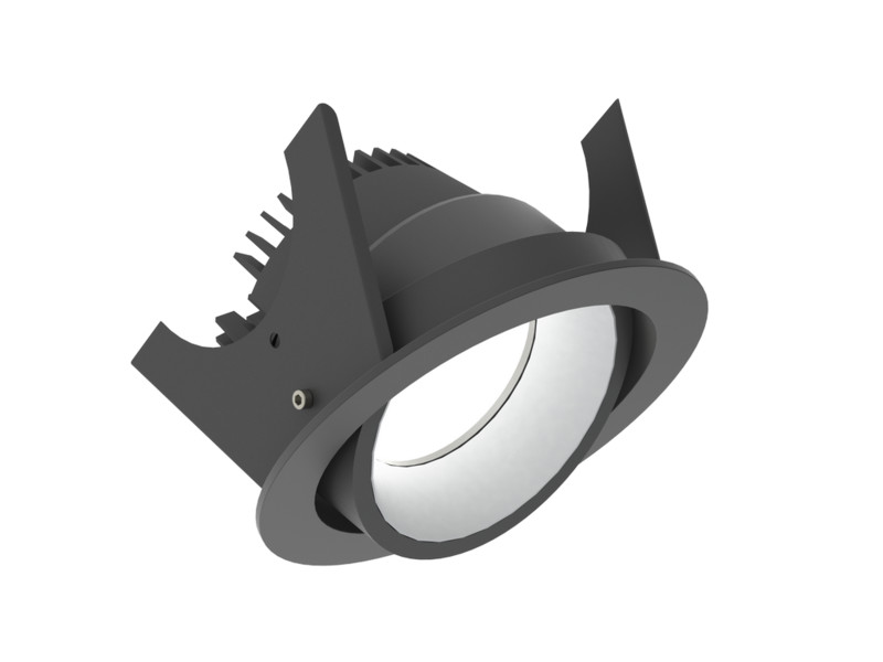 Alasvalo Illuxtron Strada, Ø90mm, HV-FD, 800lm, 4000K, 80°, musta/hopea