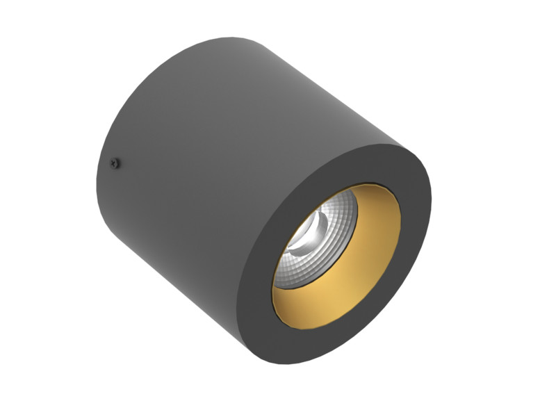 Alasvalo Illuxtron Vector, Ø100mm, HV-FD, 800lm, 4000K, 40°, musta/kulta