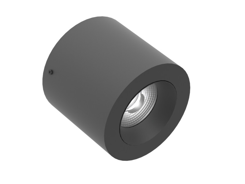 Alasvalo Illuxtron Vector, Ø100mm, HV-FD, 800lm, 3000K, 40°, musta/musta