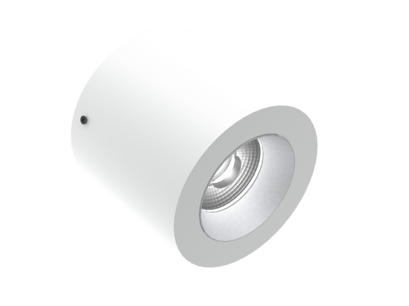 Alasvalo Illuxtron Vector, Ø100mm, HV-FD, 800lm, 4000K, 40°, valkoinen/hopea