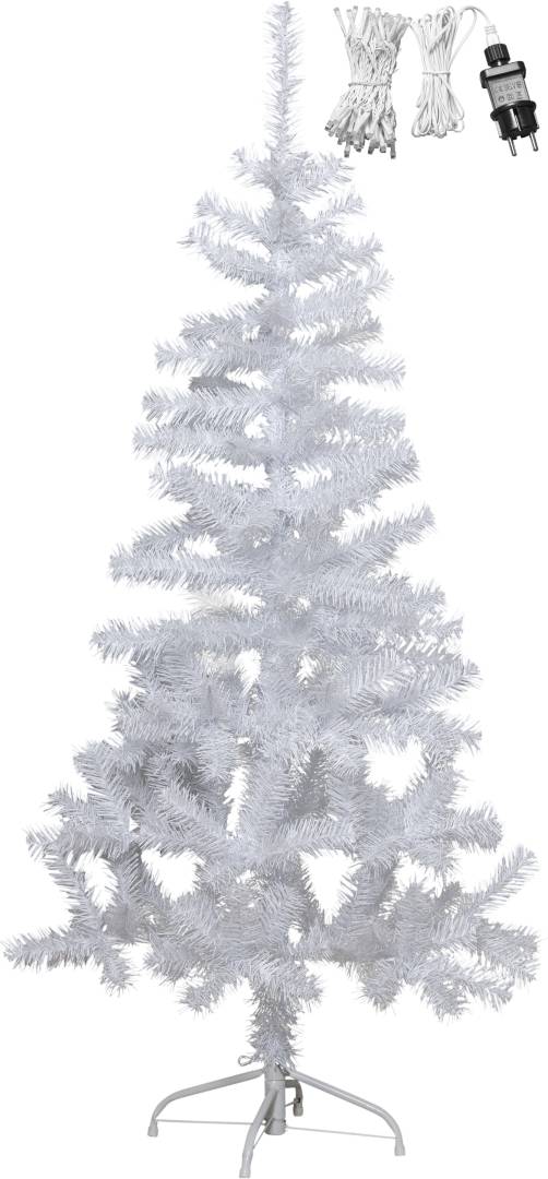 Joulukuusi Star Trading Alvik, 150 cm, led-valoilla, valkoinen