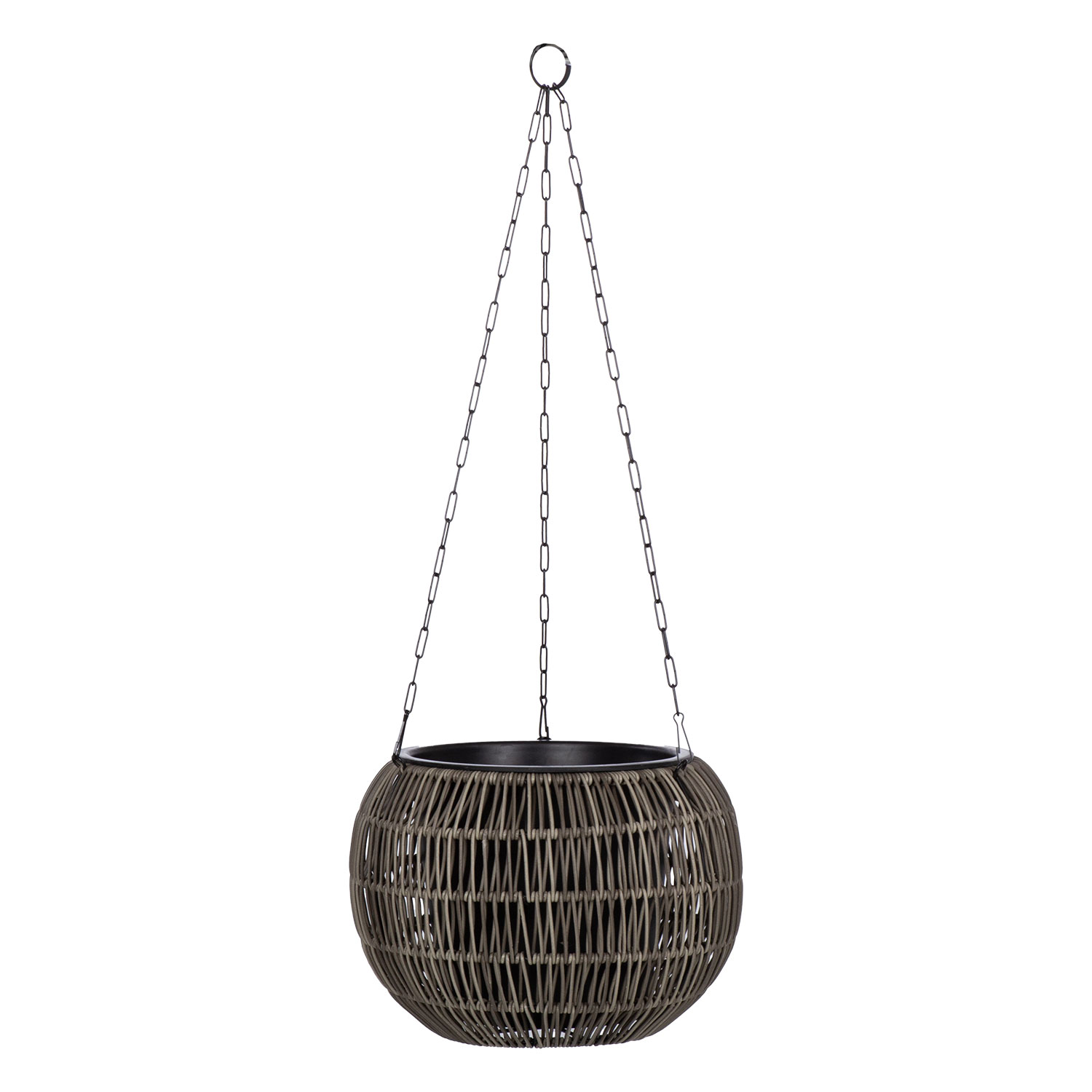 Amppeli Home4You Wicker, D32x22cm, Harmaa