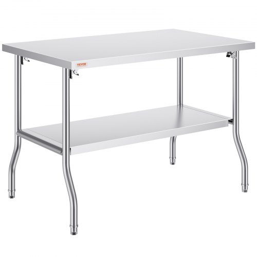 Apupöytä North Craft ammattikeittiöön, taitettava, 1220x760mm, Ruostumaton teräs