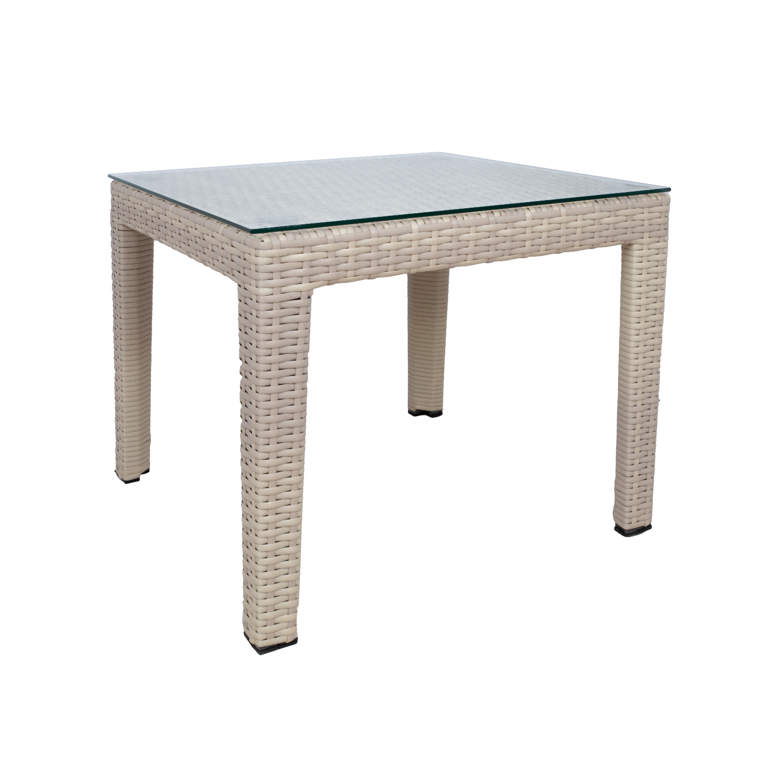 Apupöytä Home4You Wicker, 50x50x45cm, Beige
