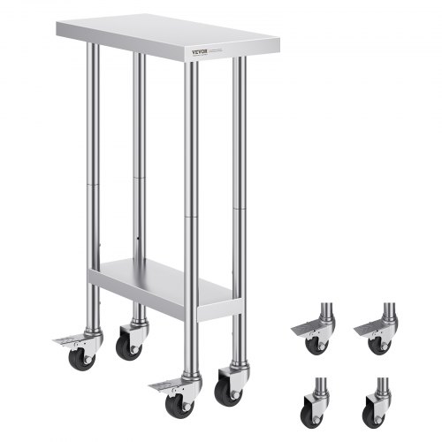 Aputaso North Craft HETG-24x12, 610x350x955mm, säädettävä korkeus, hopea