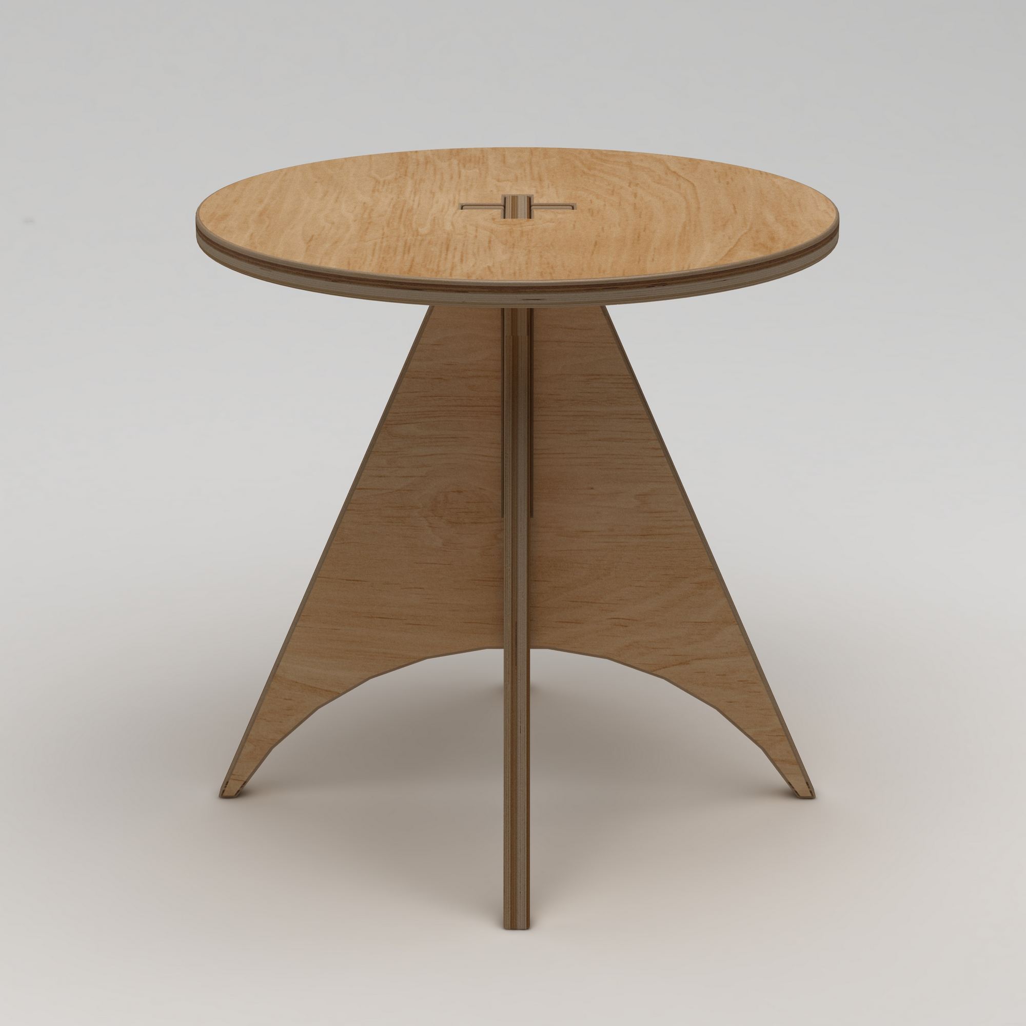 Ruokapöytä Valento Furniture Arcus, 75x75cm, Luonnonpuu
