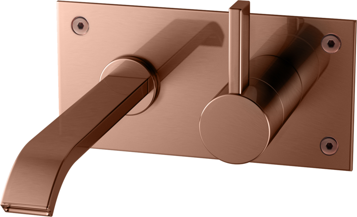 Ammehana piiloasennuksella Tapwell ARM006 Copper, 200 mm juoksuputkella, kupari