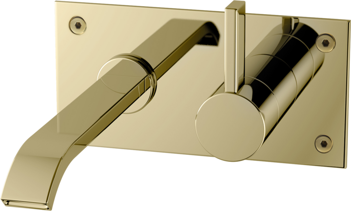 Ammehana piiloasennuksella Tapwell ARM006 Honey Gold, 200 mm juoksuputkella, hunajakulta