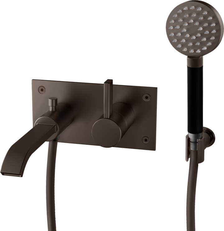 Ammehana piiloasennuksella Tapwell ARM036 Bronze, käsisuihkulla ja juoksuputkella, pronssi