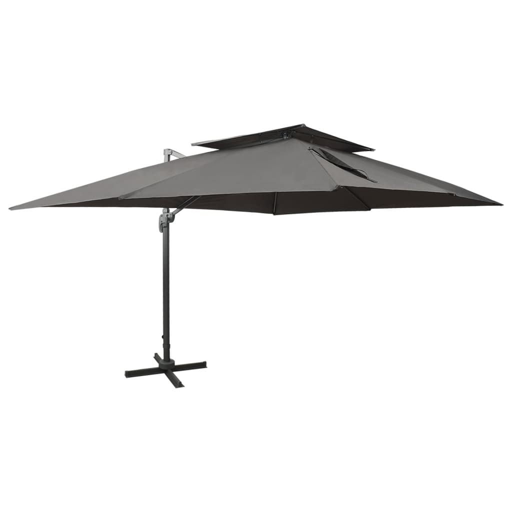 Aurinkovarjo cantilever tuplakatolla, 400x300 cm