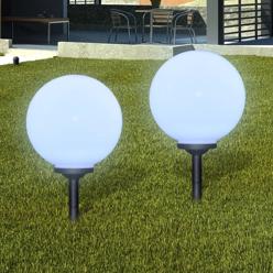 Aurinkovoima pallovalo maapiikillä led 30 cm 2 kpl