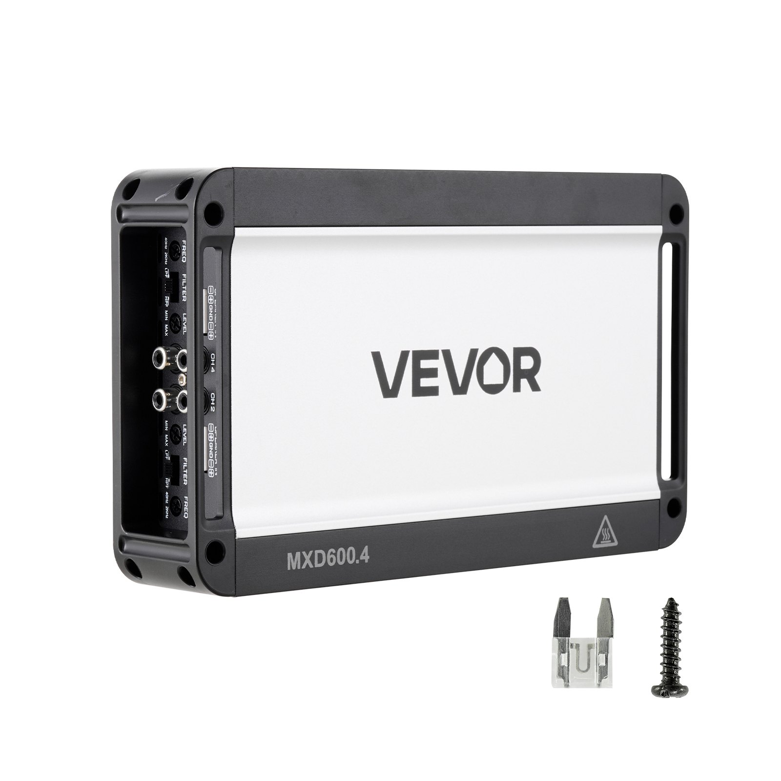 Auton 4-kanavainen vahvistin North Craft MXD600.4, 4-kanavainen, 4 x 420W @ 4 Ohmia, Musta