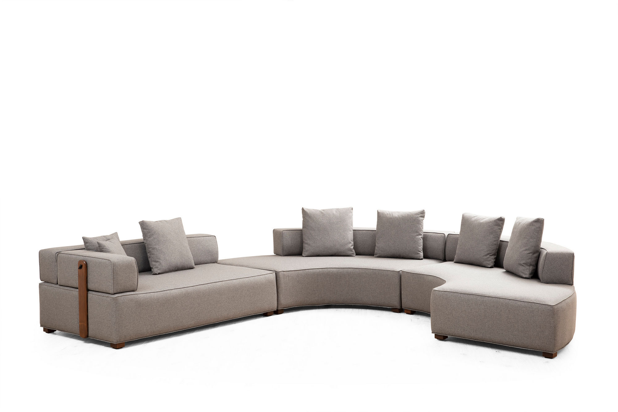 Avokulmasohva Valento Furniture Gondol 4, oikea, harmaa