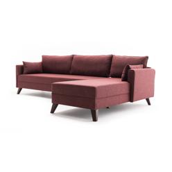 Kulmasohva Valento Furniture Bella, 275x165cm, Oikea, Claret Red