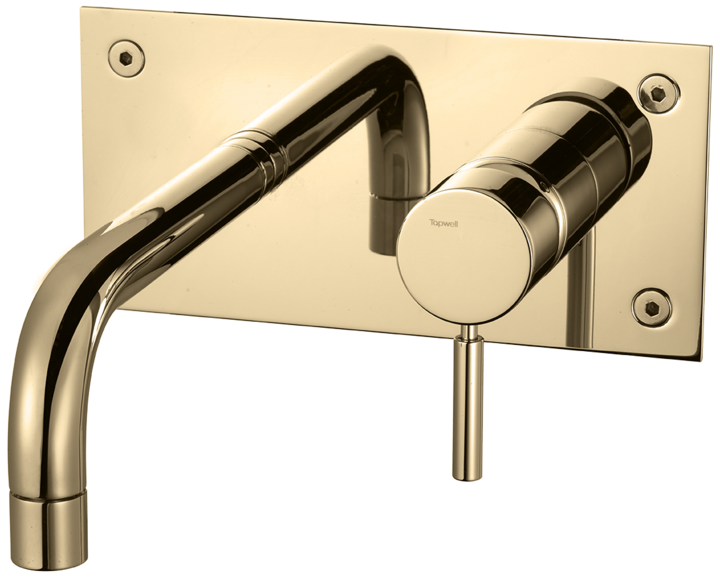 Ammehana piiloasennuksella Tapwell BOX006 Brass, 175 mm juoksuputkella, messinki